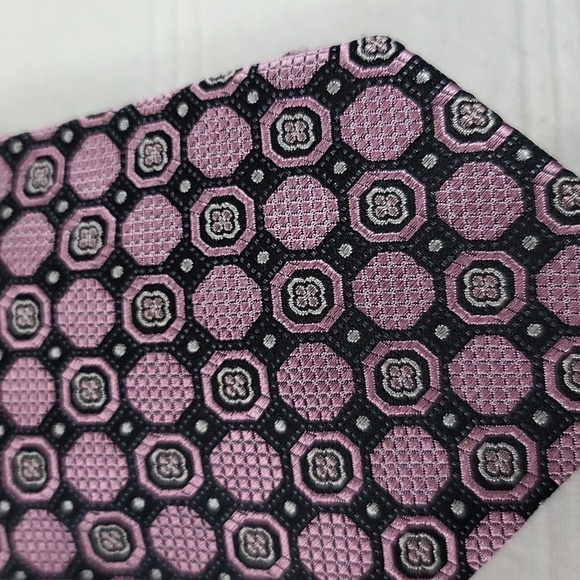 Mens Tie Bundle 2 100%Silk John Ashford(Navy GUC READ/Bruno Piattelli EUC 58-60" - Picture 6 of 9